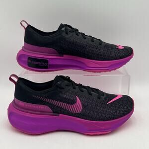 Mens Size 11.5 Nike ZoomX Invincible Run FK 3 Black Fuchsia Shoes DR2615 006